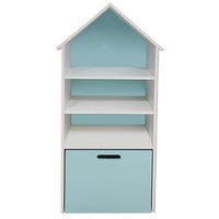 Juguetero Repisa Casa Infantil Celeste X2 Montessori…