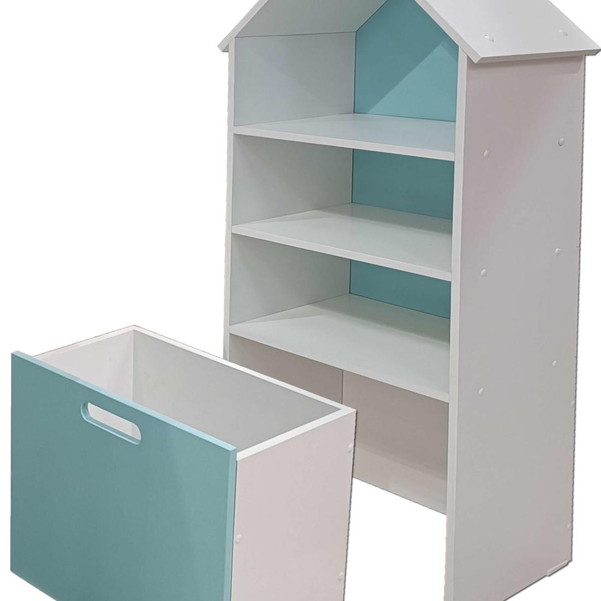 DECORACION CREATIVA - Juguetero Repisa Casa Infantil Celeste X2 Montessori…