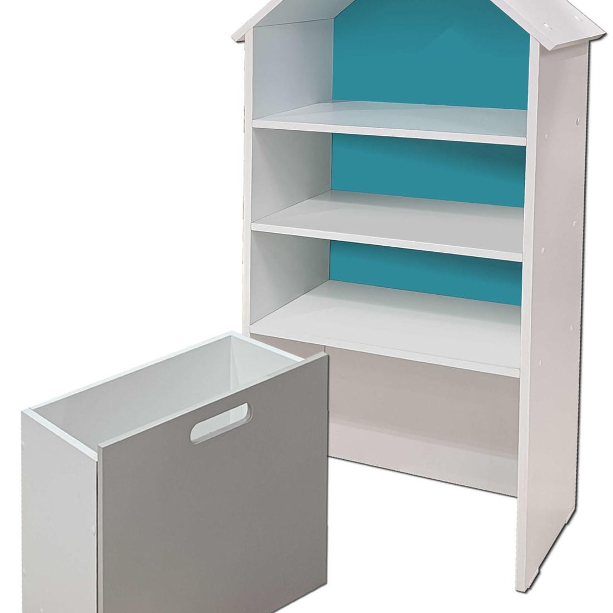 DECORACION CREATIVA - Juguetero Repisa Casa Infantil Calipso Gris Montessori…