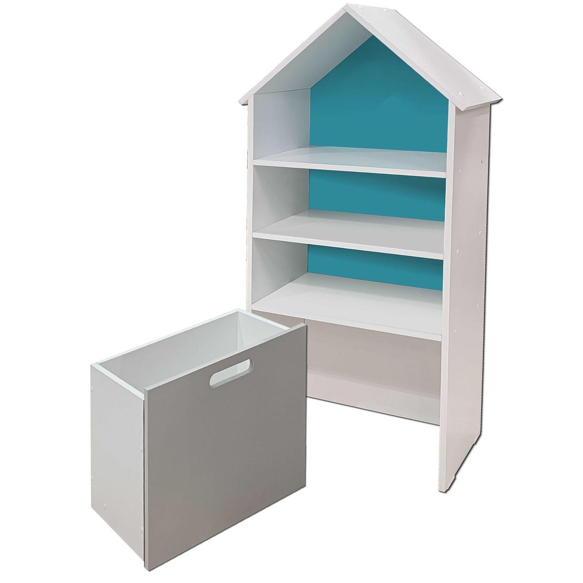 DECORACION CREATIVA - Juguetero Repisa Casa Infantil Calipso Gris Montessori…