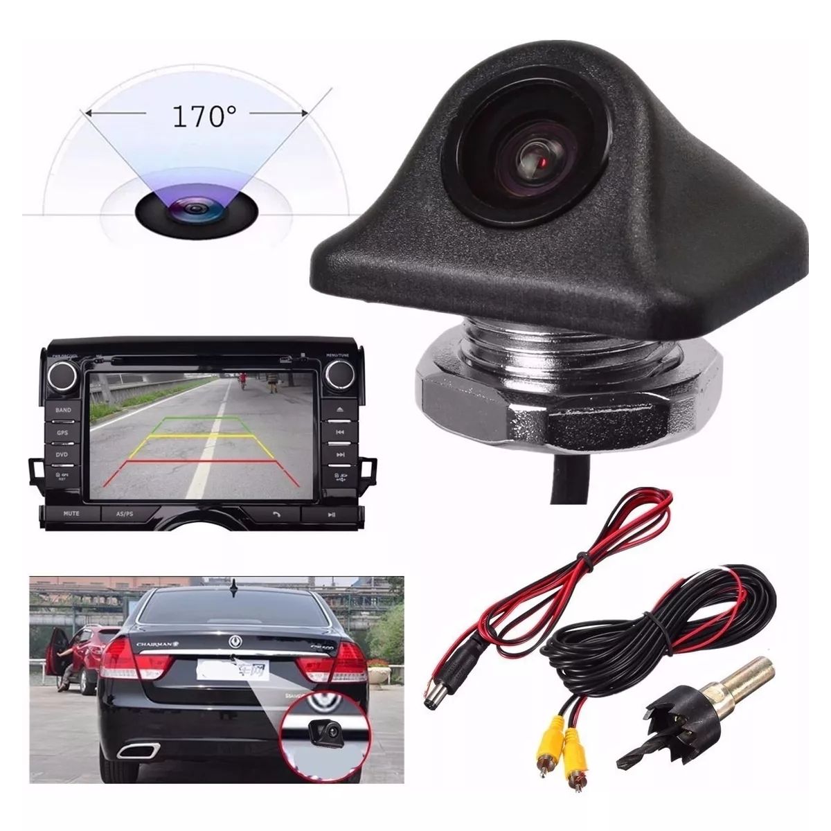 KUANGYE - Cámara De Marcha Atrás Con Visión Nocturna Hd 170 Grados
