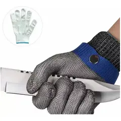 KUANGYE - Guante De Acero Inoxidable Pcarnicero Resistente A Cortes