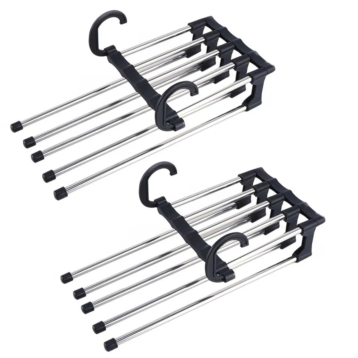 EVERSO - Pack 2 Colgador Percha Mágico Plegable Pantalon 6 En 1