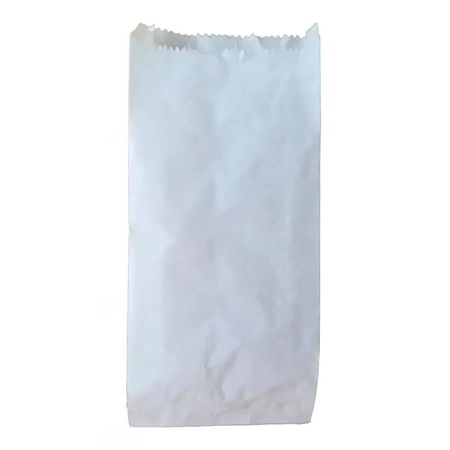 PUNTO AZUL - 50 Bolsas/saquito De Papel Kraft 1 Kilo Pack De 50 Blanco