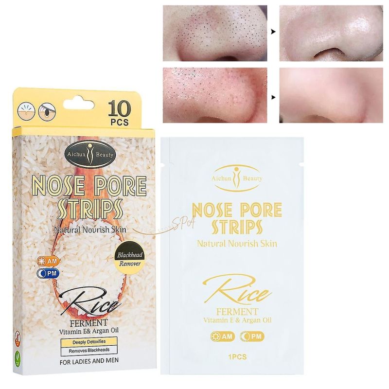 AICHUN BEAUTY - Parches De Nariz Elimina Espinillas Puntos Negros