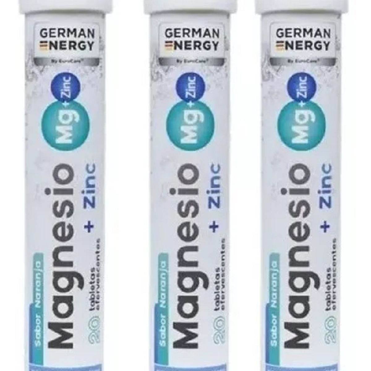 GENERICO - Magnesio + Zinc Efervescente Pack X 3 German Energy