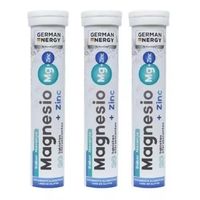 Magnesio + Zinc Efervescente Pack X 3 German Energy