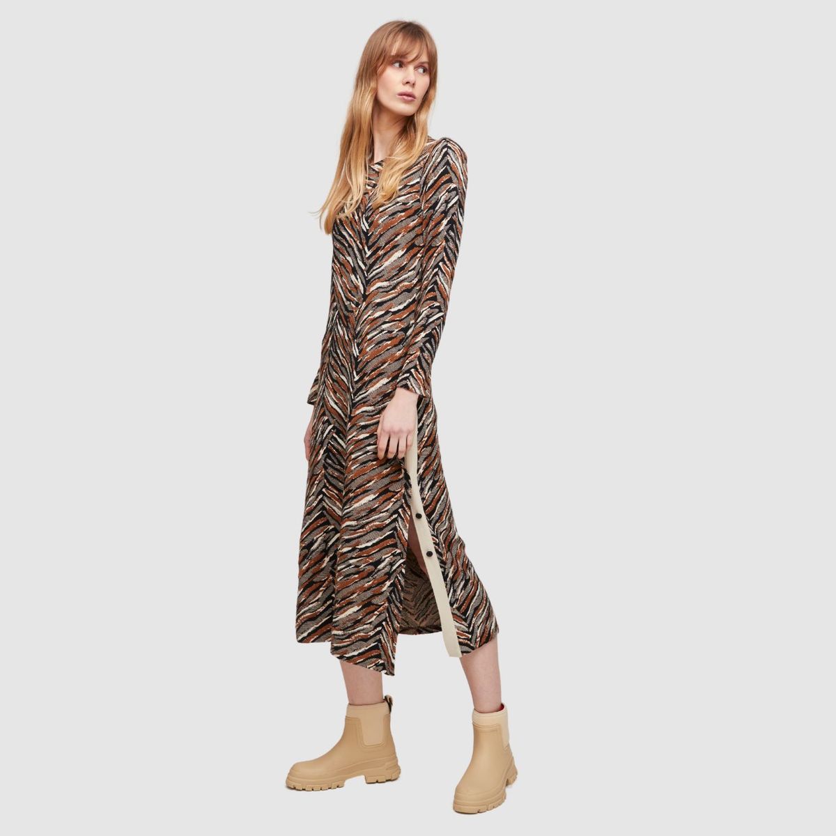 ALDO MARTINS - Vestido Aldo Martins Camel Sika