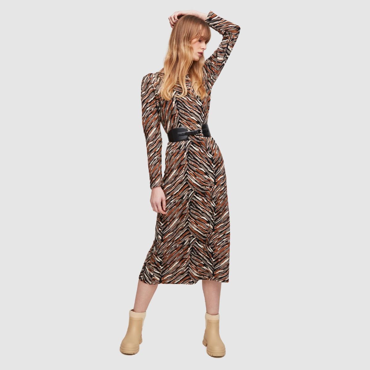 ALDO MARTINS - Vestido Aldo Martins Camel Sika