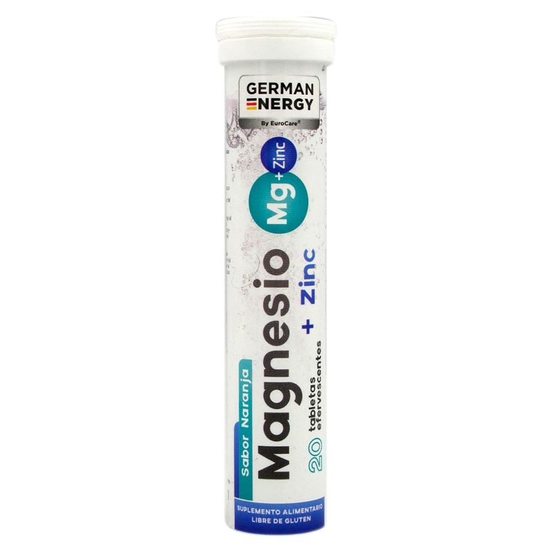 VITAMINA - Magnesio + Zinc Tab Efervescentes X 20 Und German Energy