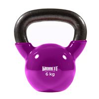 Kettlebell Ironfit 6 Kg Morado Hierro fundido con recubrimiento de vinilo.