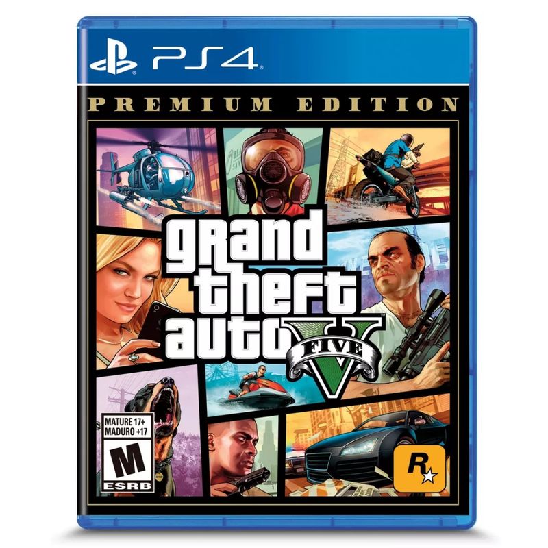 ROCKSTAR GAMES - GTA V PS4 Grand Theft Auto Premiun Edition PS4