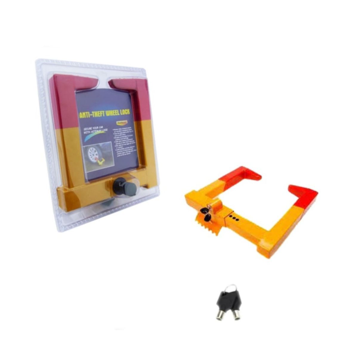 GENERICO - Kit traba volante pitbull y traba ruedas