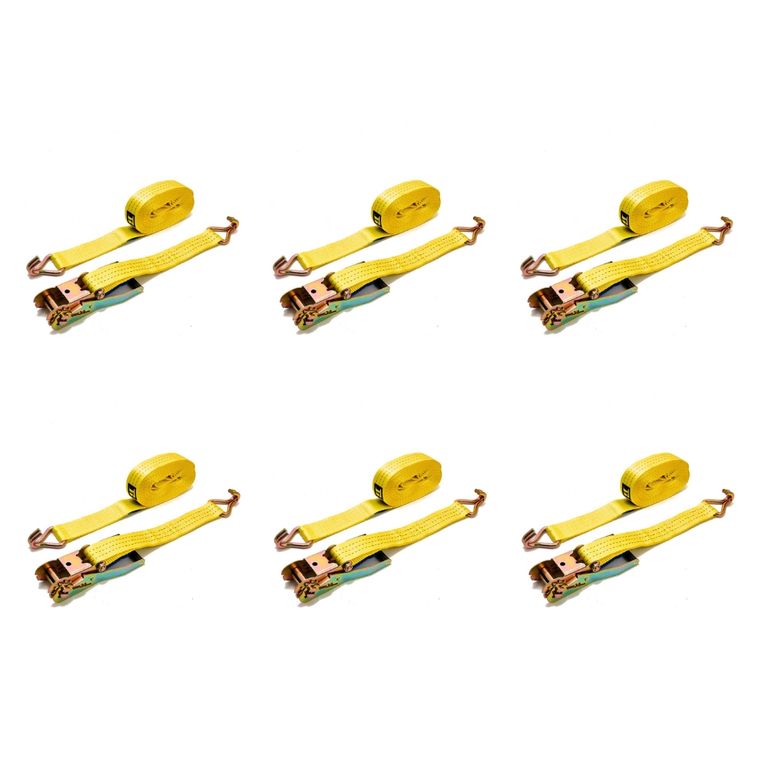 Pack 6 Un. Eslingas De Amarre 9mts, Limite De Carga 3500 Kg