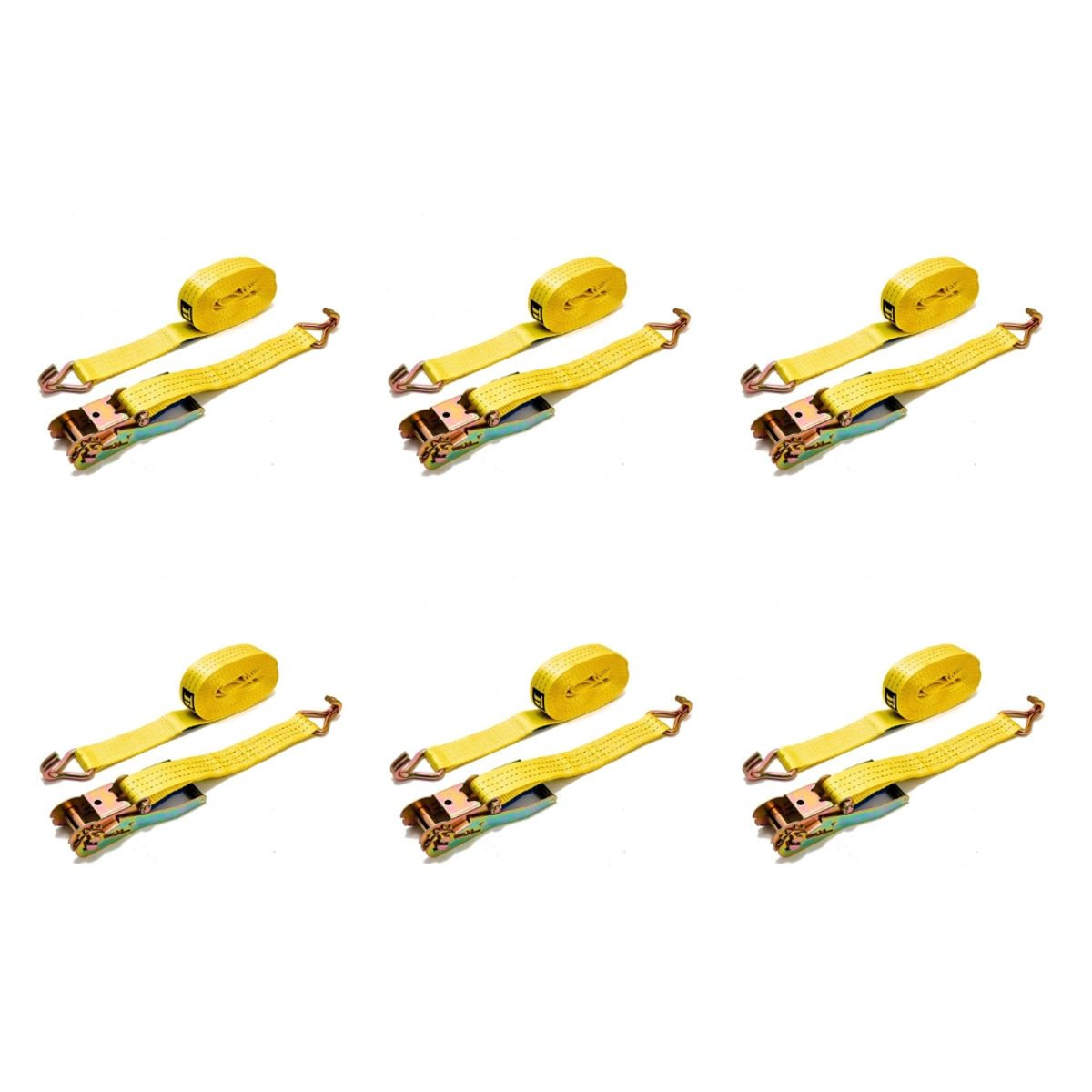 BLACKSMITH - Pack 6 Un. Eslingas De Amarre 9mts, Límite De Carga 3500 Kg