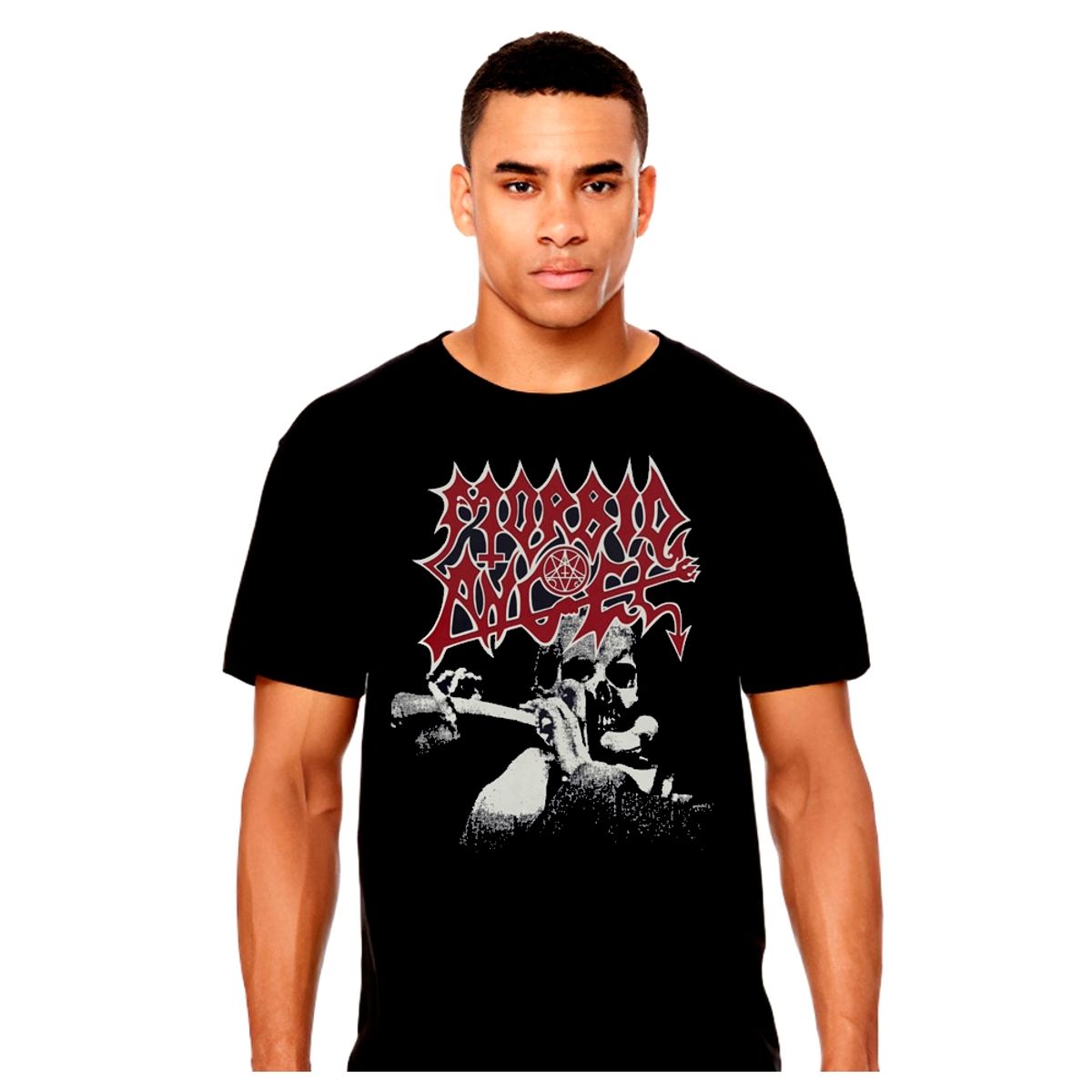 GENERICO - Morbid Angel - Skull and Flute - Metal - Polera