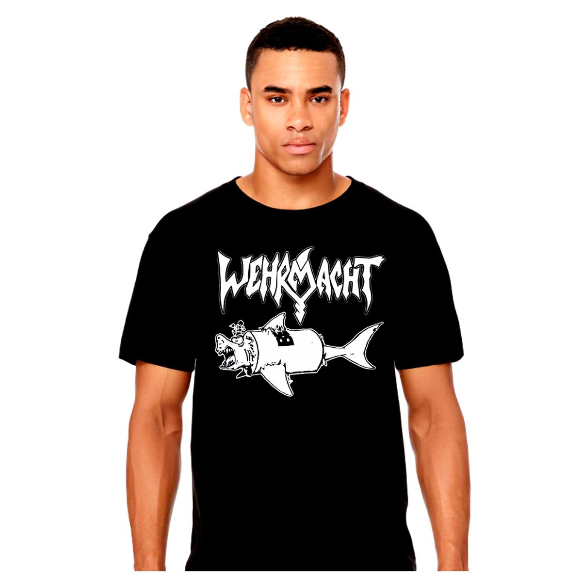 GENERICO - Wehrmacht - Shark logo - Thrash Metal - Polera