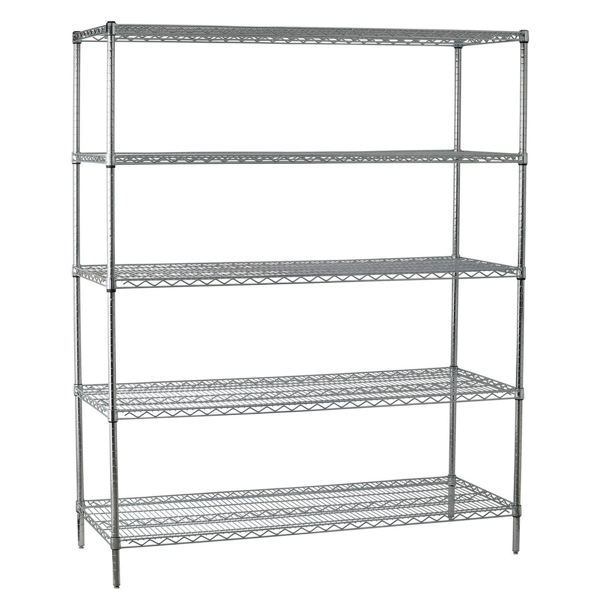 AUTORODEC - Estante Acero Cromado 61X152X188 Cm 5 Repisas