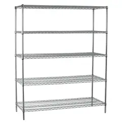 AUTORODEC - Estante Acero Cromado 61X152X188 Cm 5 Repisas
