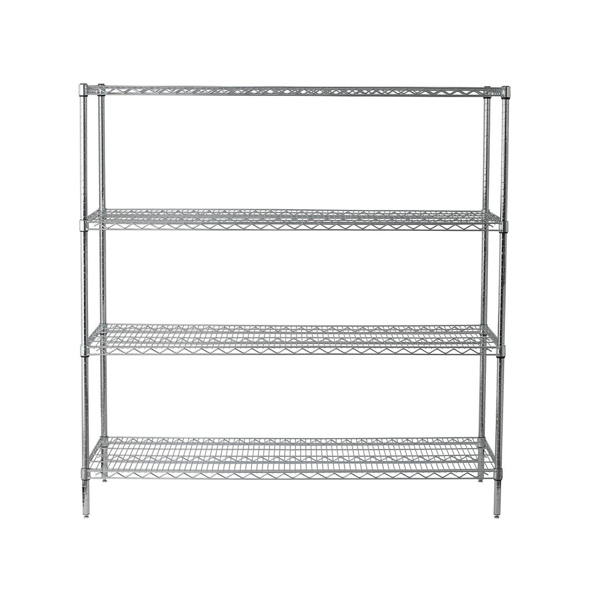 AUTORODEC - Estante Acero Cromado 61X152X160 Cm 4 Repisas