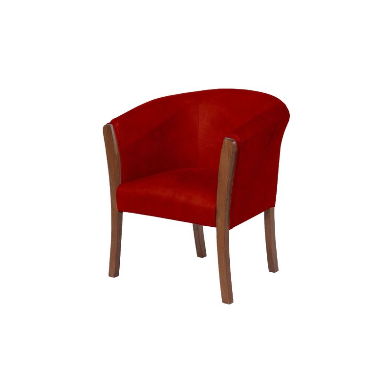 LATAM HOME - Sitial Dortmund Cuero Kentucky Rojo