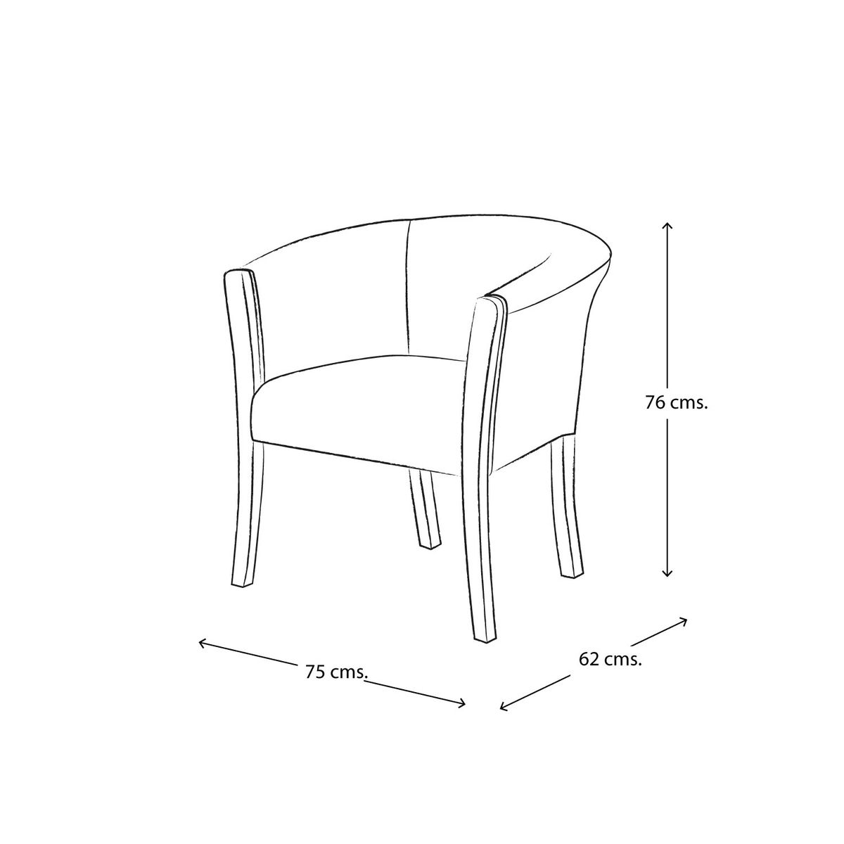 LATAM HOME - Sitial Latam Home Dortmund Lino Natural