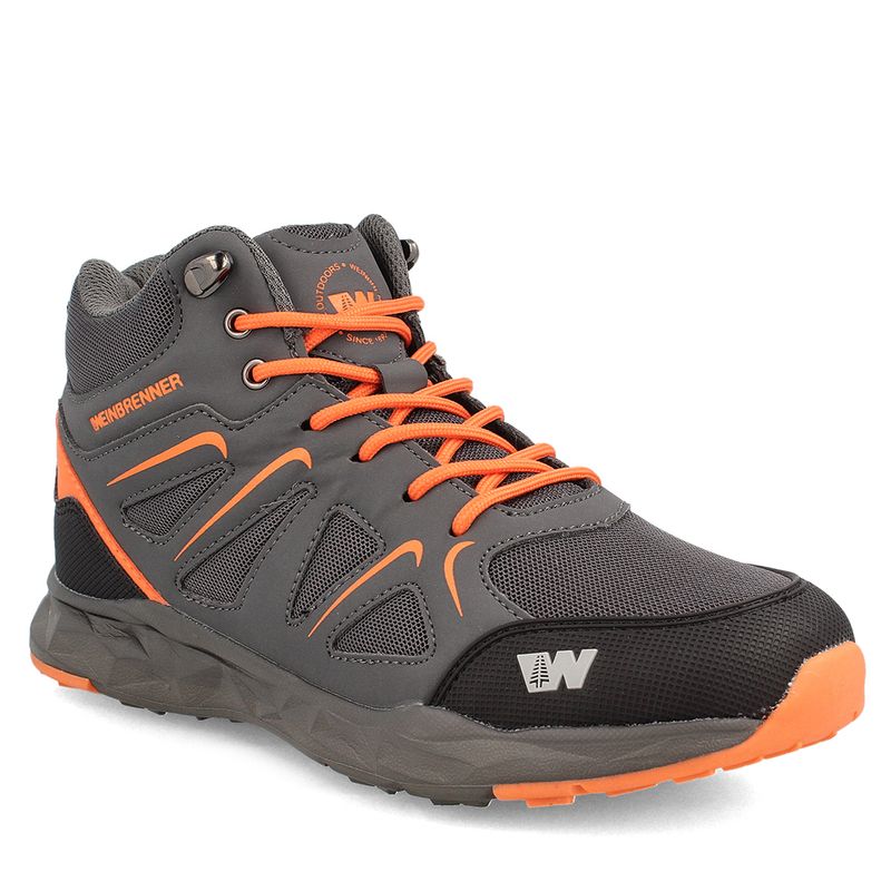 WEINBRENNER - BOTÍN NIÑO WEINBRENNER KANSAS GRIS - NARANJO 34 - 38
