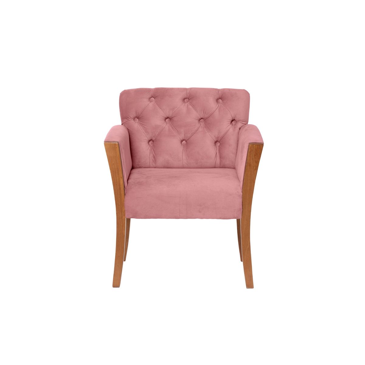 LATAM HOME - Sitial Kiel Capitoné Tela Velvet Palo Rosa