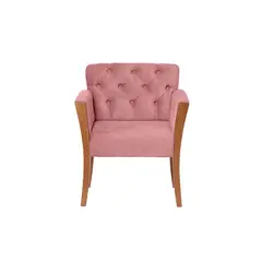 LATAM HOME - Sitial Kiel Capitoné Tela Velvet Palo Rosa