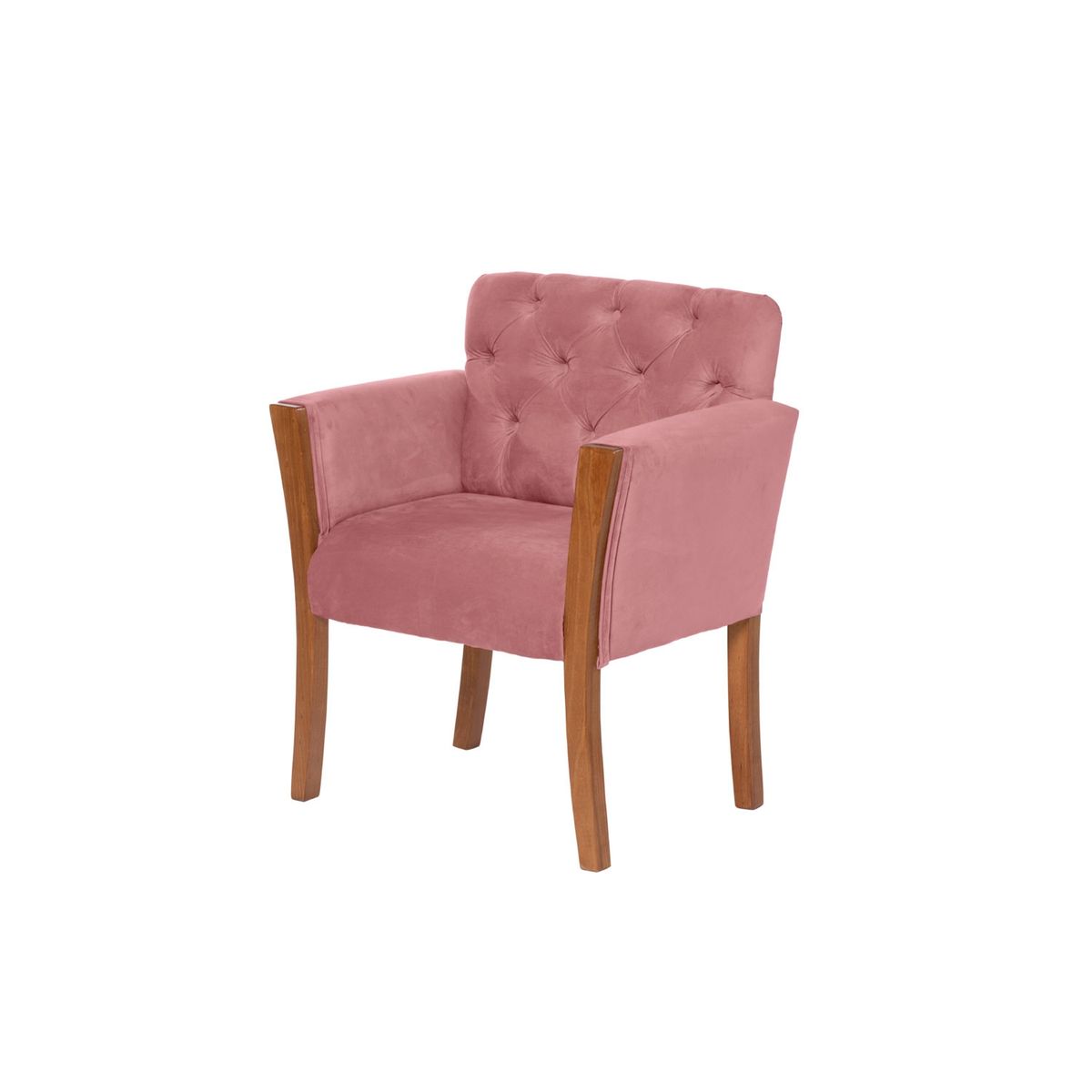 LATAM HOME - Sitial Kiel Capitoné Tela Velvet Palo Rosa