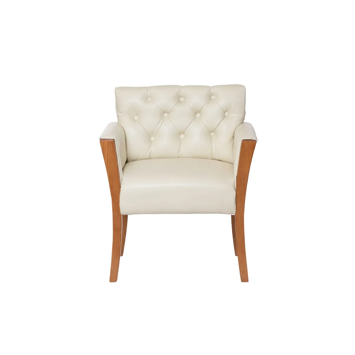 LATAM HOME - Sitial Kiel Capitoné PU Beige