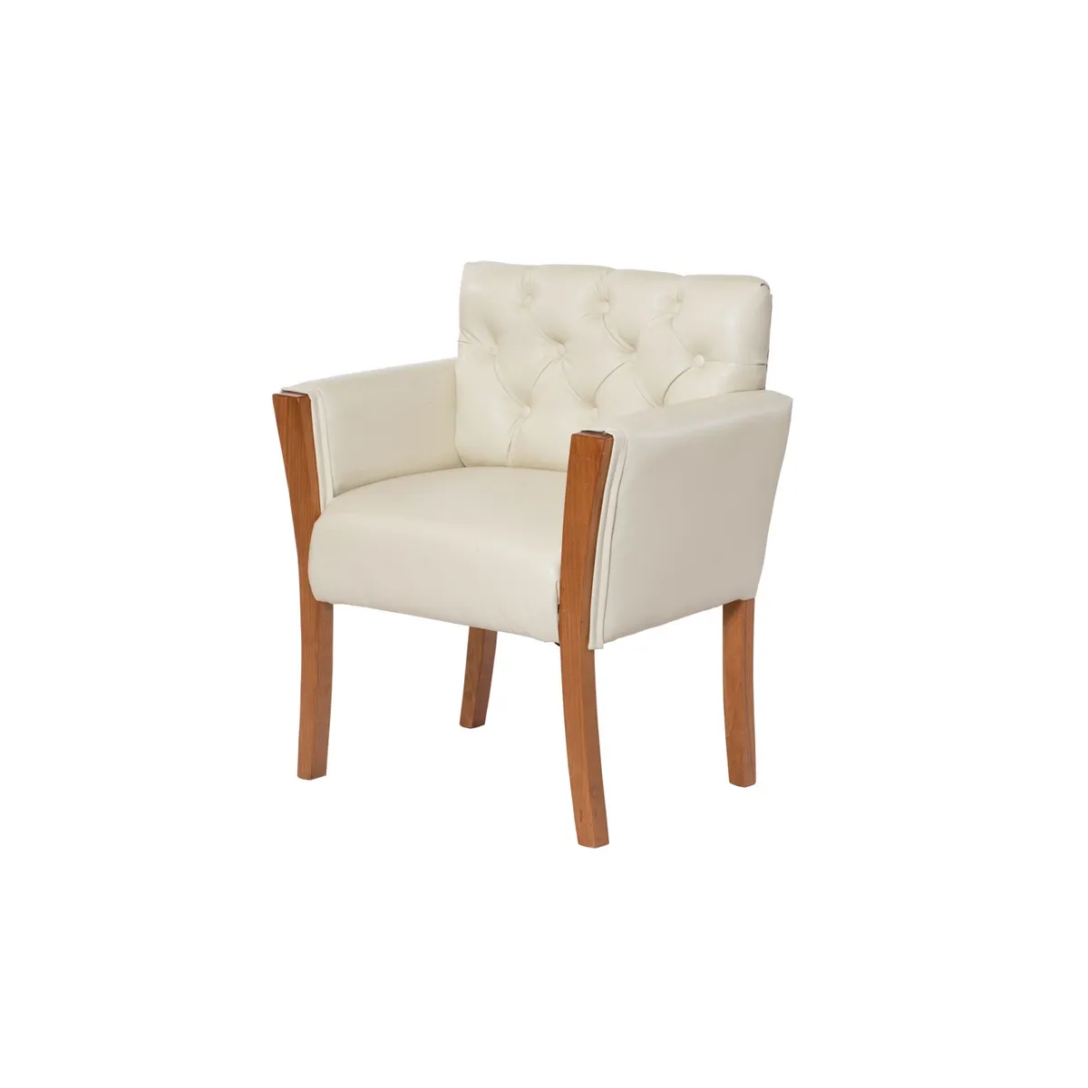 LATAM HOME - Sitial Kiel Capitoné PU Beige