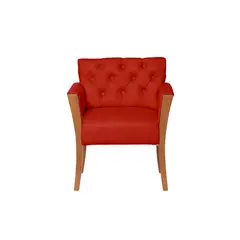LATAM HOME - Sitial Kiel Capitoné PU Rojo