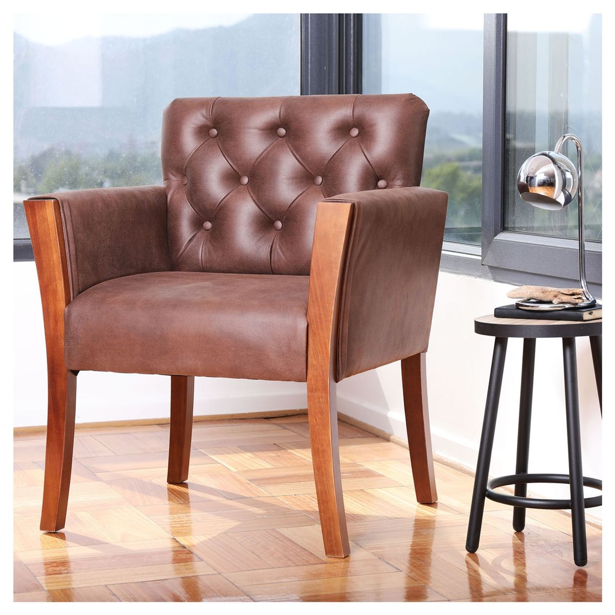 LATAM HOME - Sitial Latam Home Kiel Capitoné Café Moro