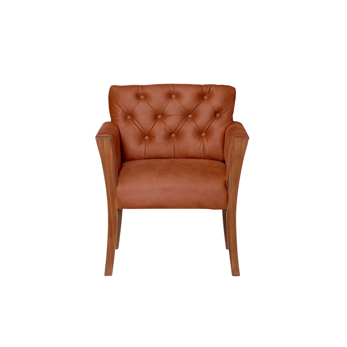 LATAM HOME - Sitial Kiel Capitoné Cuero Kentucky Café Claro