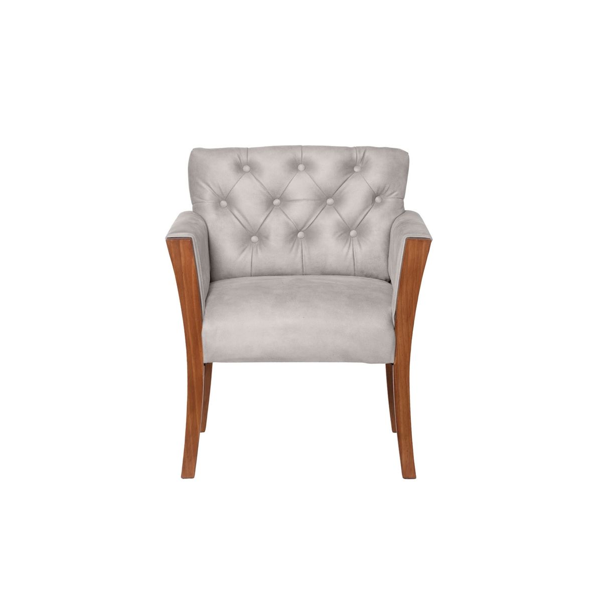 LATAM HOME - Sitial Latam Home Kiel Capitoné Cuero Gris