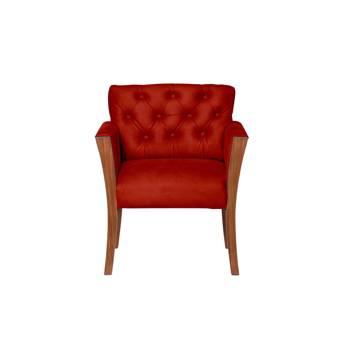 LATAM HOME - Sitial Latam Home Kiel Capitoné Cuero Rojo