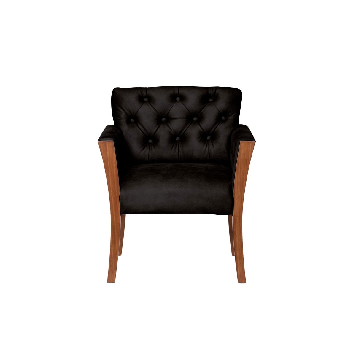 LATAM HOME - Sitial Kiel Capitoné Cuero Kentucky Negro