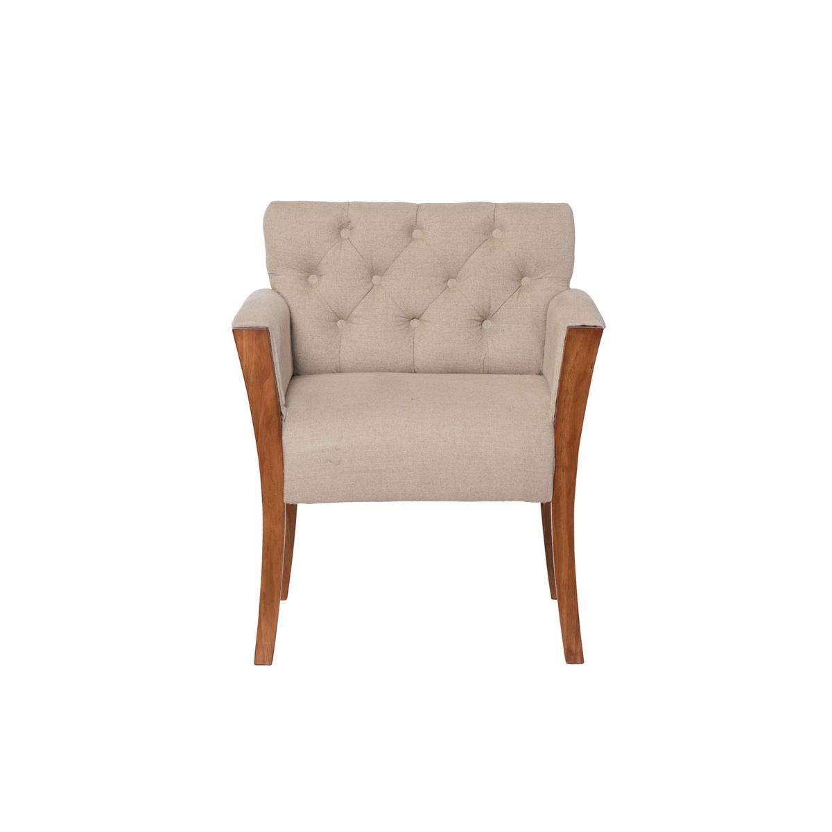 LATAM HOME - Sitial Kiel Capitoné Lino Natural