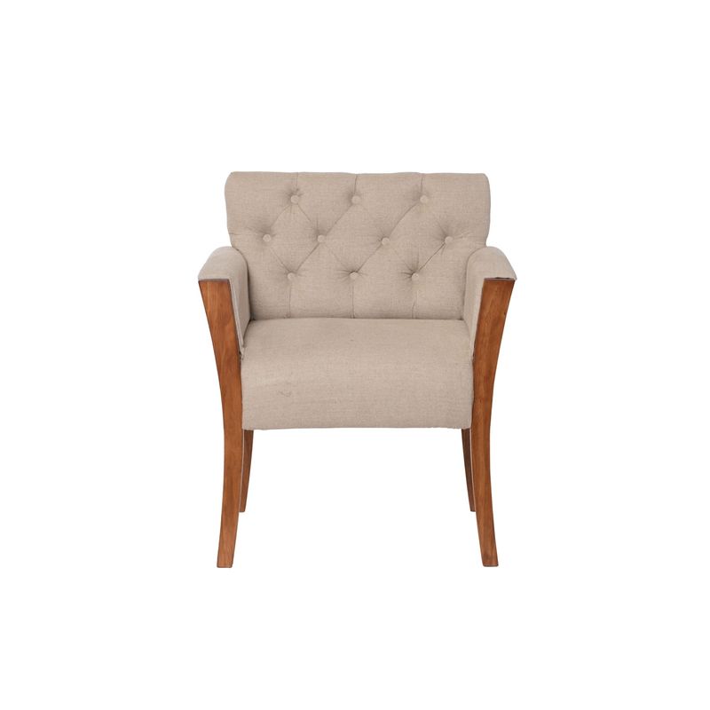 LATAM HOME - Sitial Kiel Capitoné Lino Natural