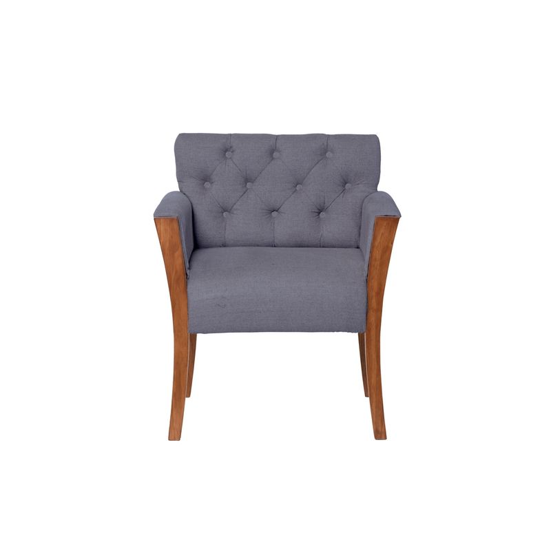 LATAM HOME - Sitial Latam Home Kiel Capitoné Gris Oscuro