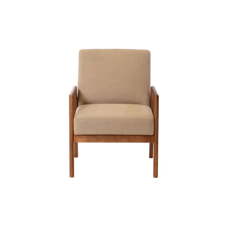 LATAM HOME - Sitial Latam Home Frankfurt Lino Natural Y Patas De Madera