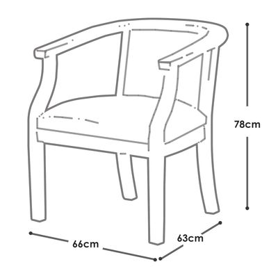 Imagen 2 del producto Sitial Stuttgart Lino Natural, Diseño Clásico