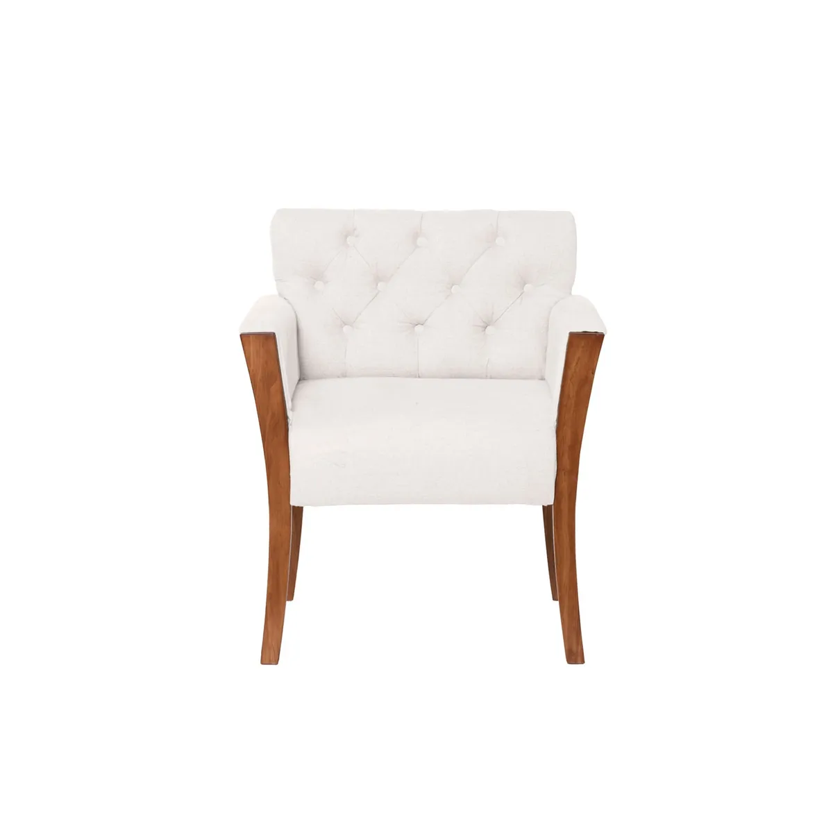 LATAM HOME - Sitial Kiel Capitoné Lino Blanco