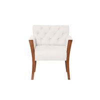 Sitial Kiel Capitoné Lino Blanco