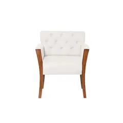 LATAM HOME - Sitial Kiel Capitoné Lino Blanco