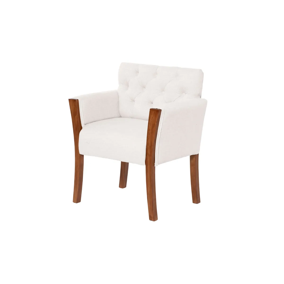 LATAM HOME - Sitial Kiel Capitoné Lino Blanco