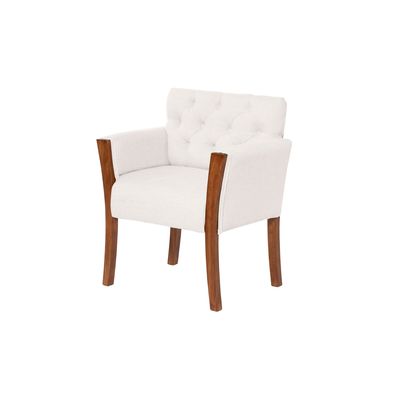 Imagen 2 del producto Sitial Kiel Capitoné Lino Blanco