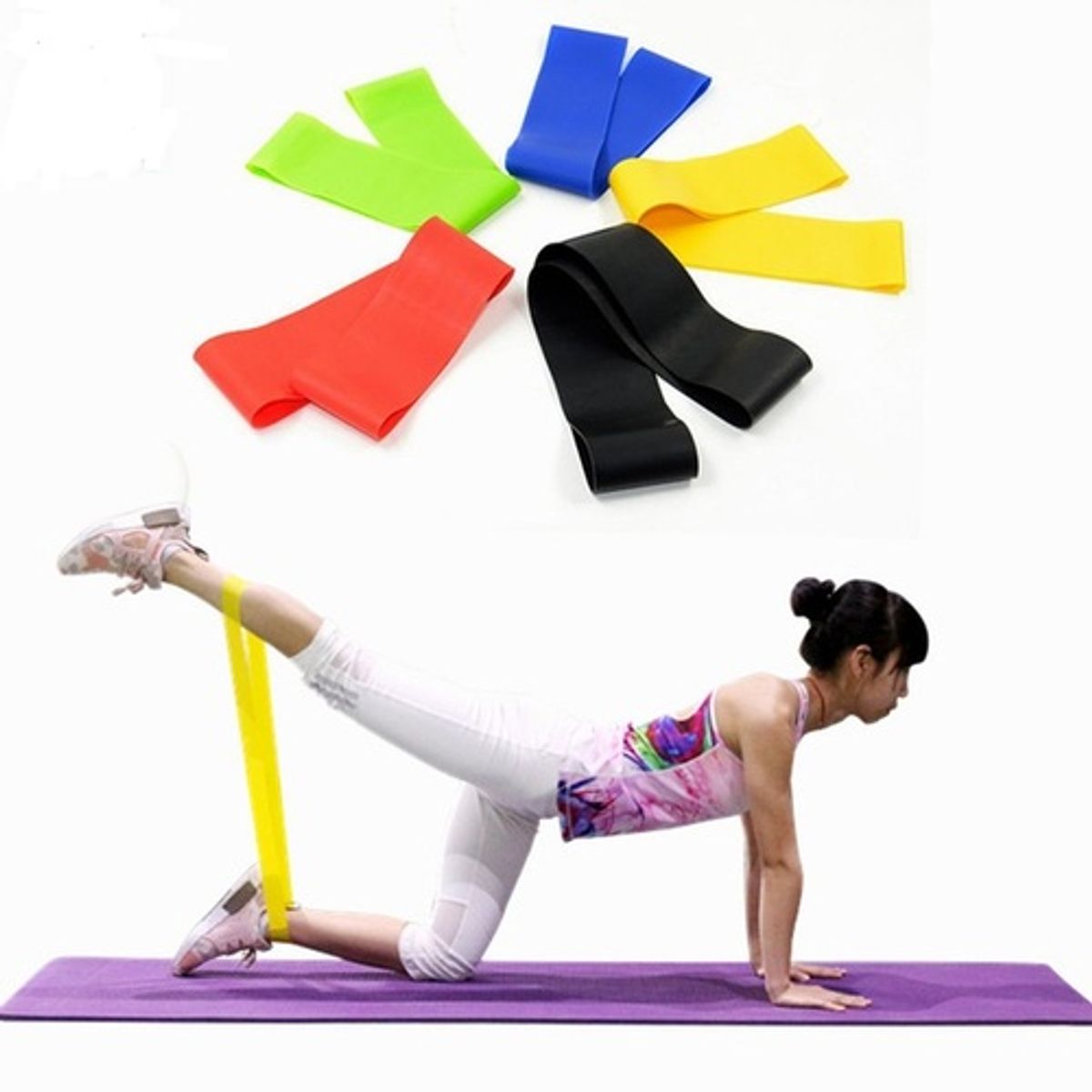 GENERICO - Pack 5 Bandas Circulares Elásticas de Resistencia