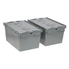 AUTORODEC - Pack de 2 cajas logísticas de 40 x 60 x 31.5 cm